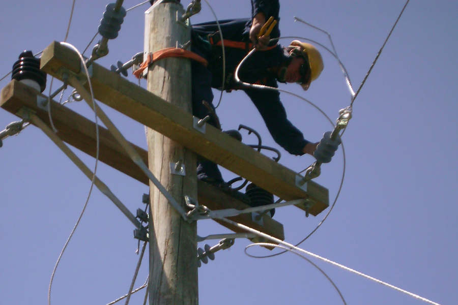L.M.T L&iacute;neas 15 kV - Puntas de Rol&oacute;n 